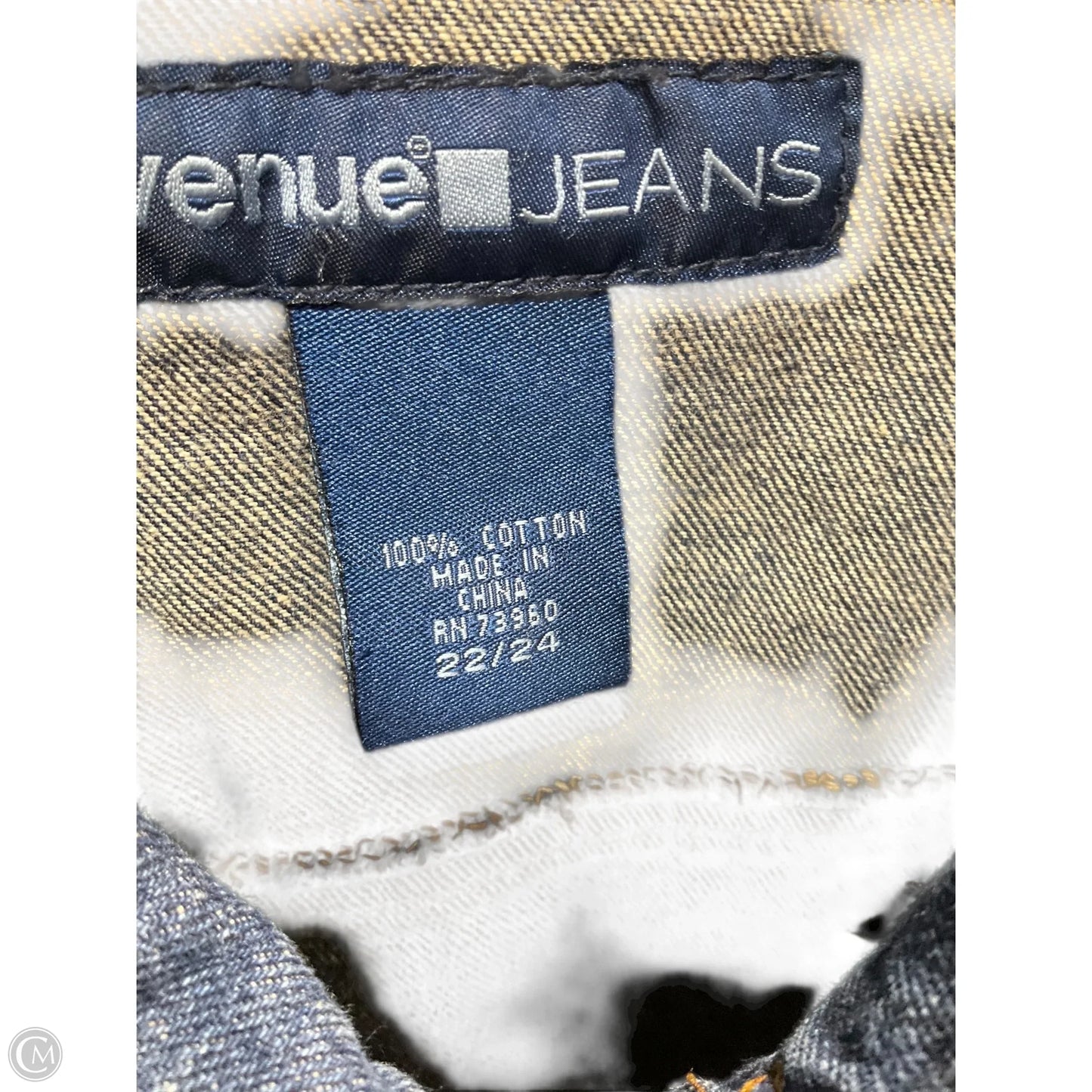 Vest Other By Avenue In Blue Denim, Size: 22