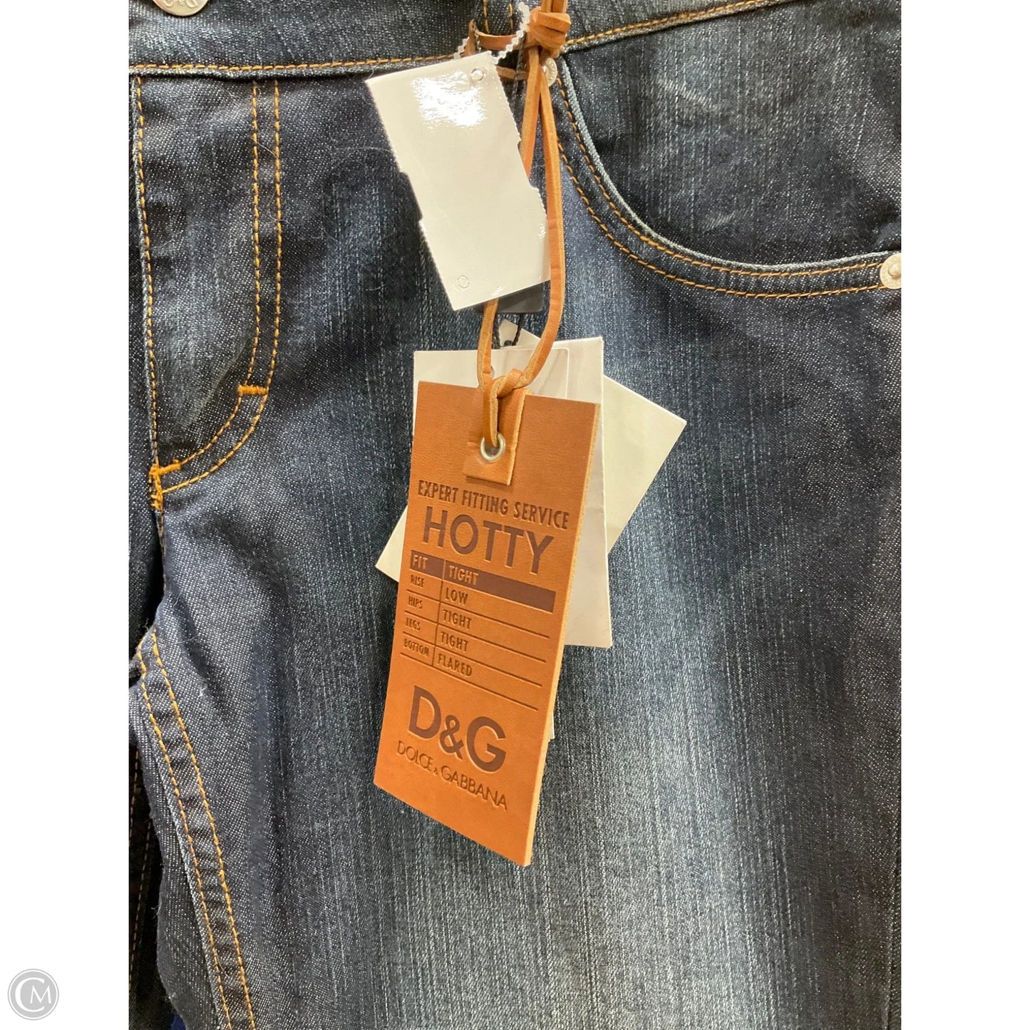 Jeans Luxury Designer By Dolce And Gabbana In Blue Denim, Size: 10