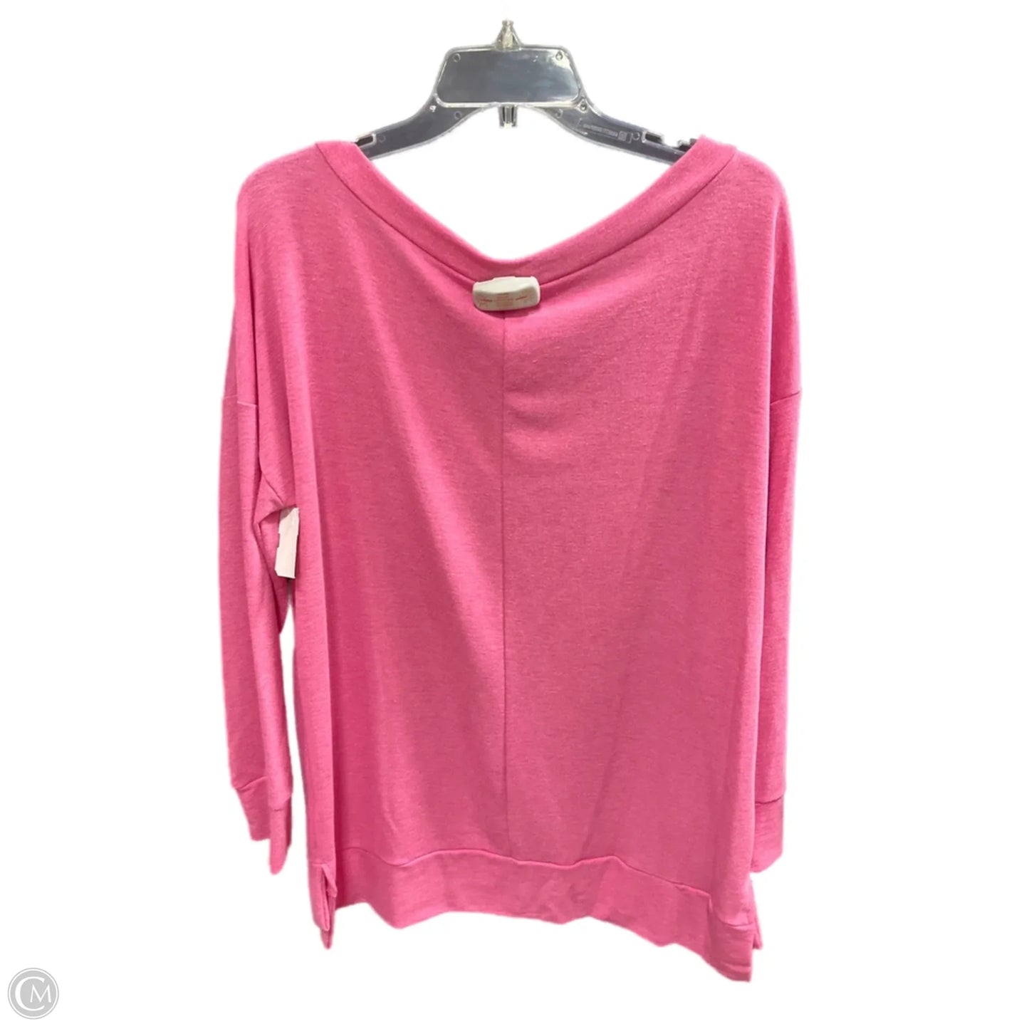 Top Long Sleeve Basic By Honeyme In Pink, Size: M