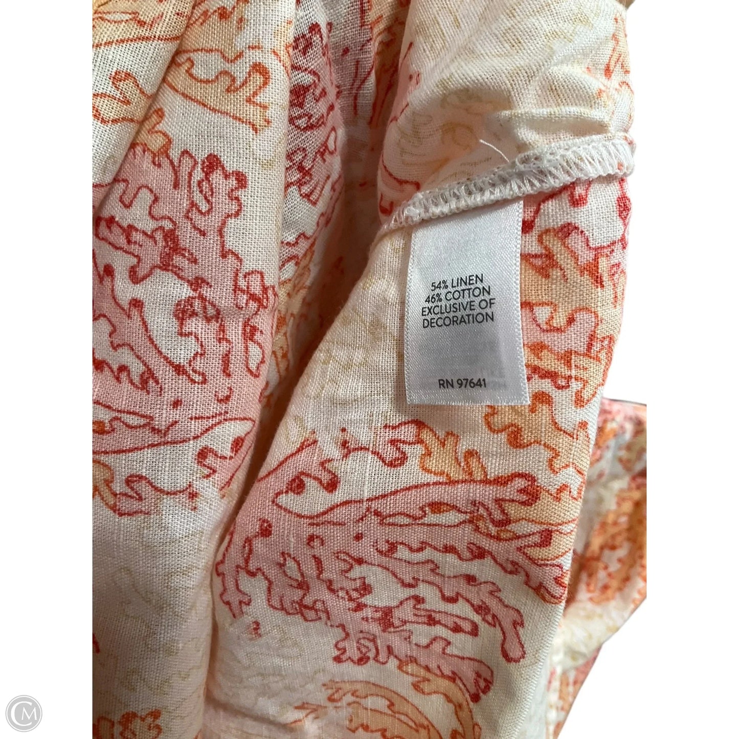 Top 3/4 Sleeve By J. Jill In Orange, Size: Xs