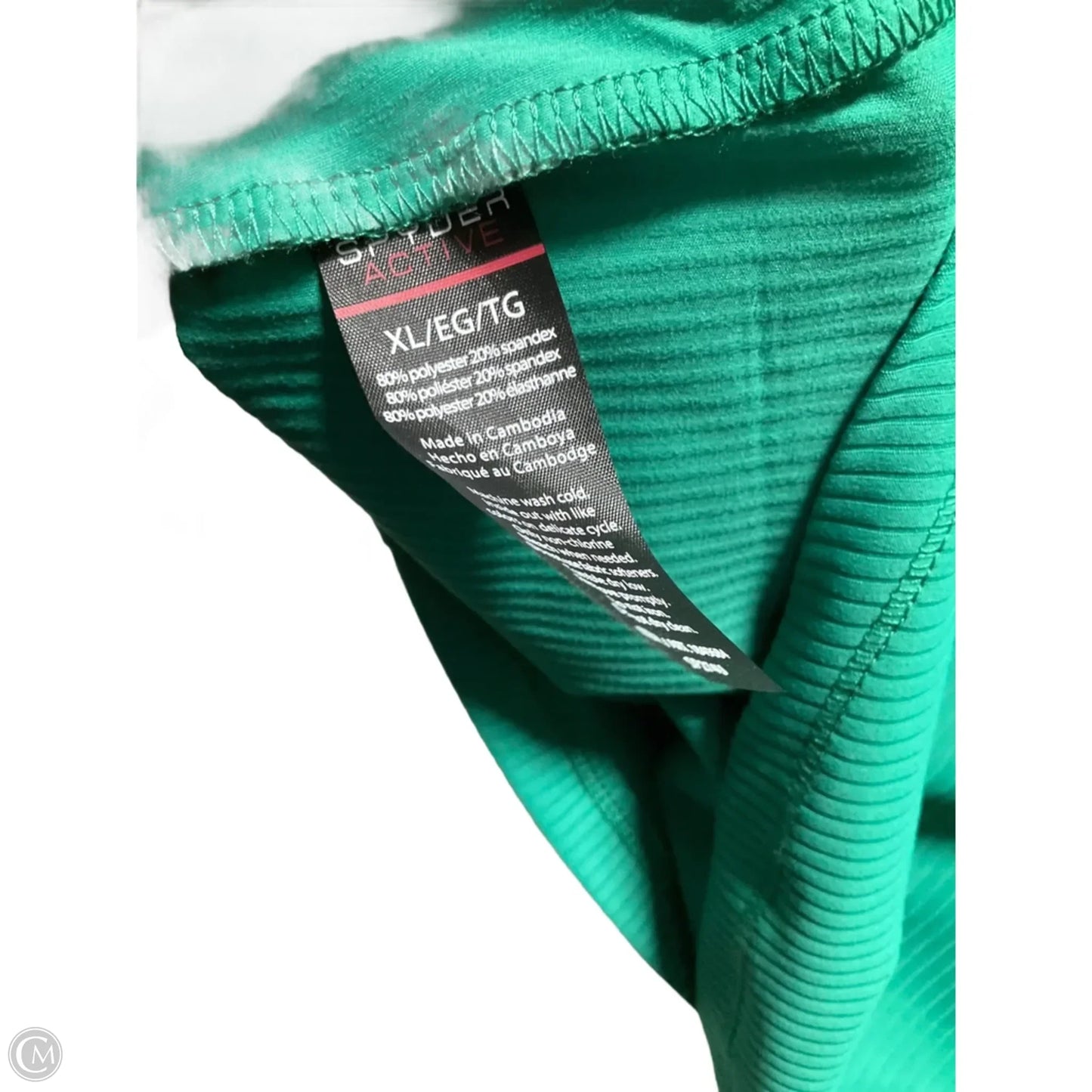 Athletic Top Short Sleeve By Spyder In Green, Size: Xl