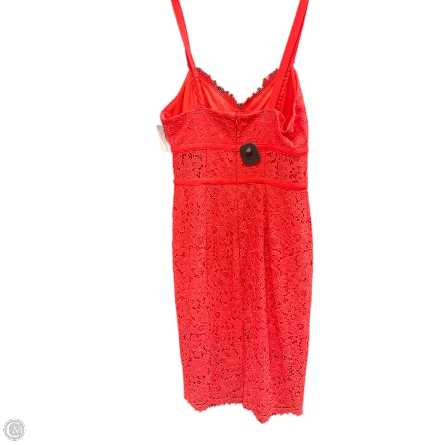 Dress Casual Midi By Express In Coral, Size: 4