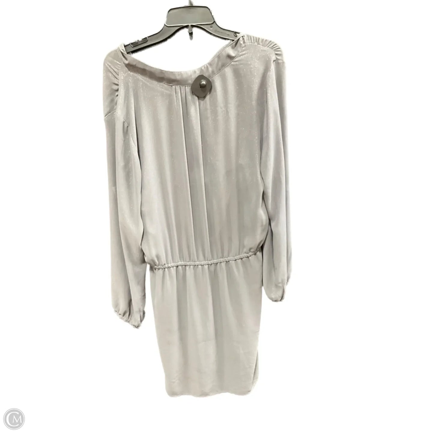 Dress Casual Midi By White House Black Market In Silver, Size: 14