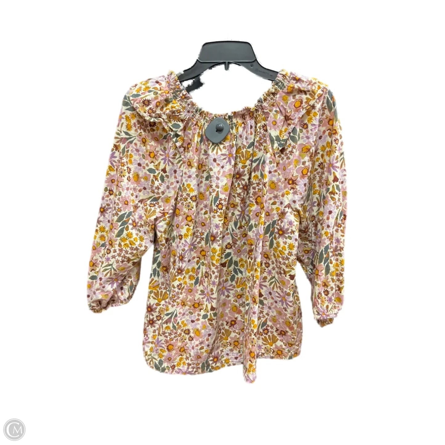 Top Long Sleeve By Sonoma In Floral Print, Size: Xl