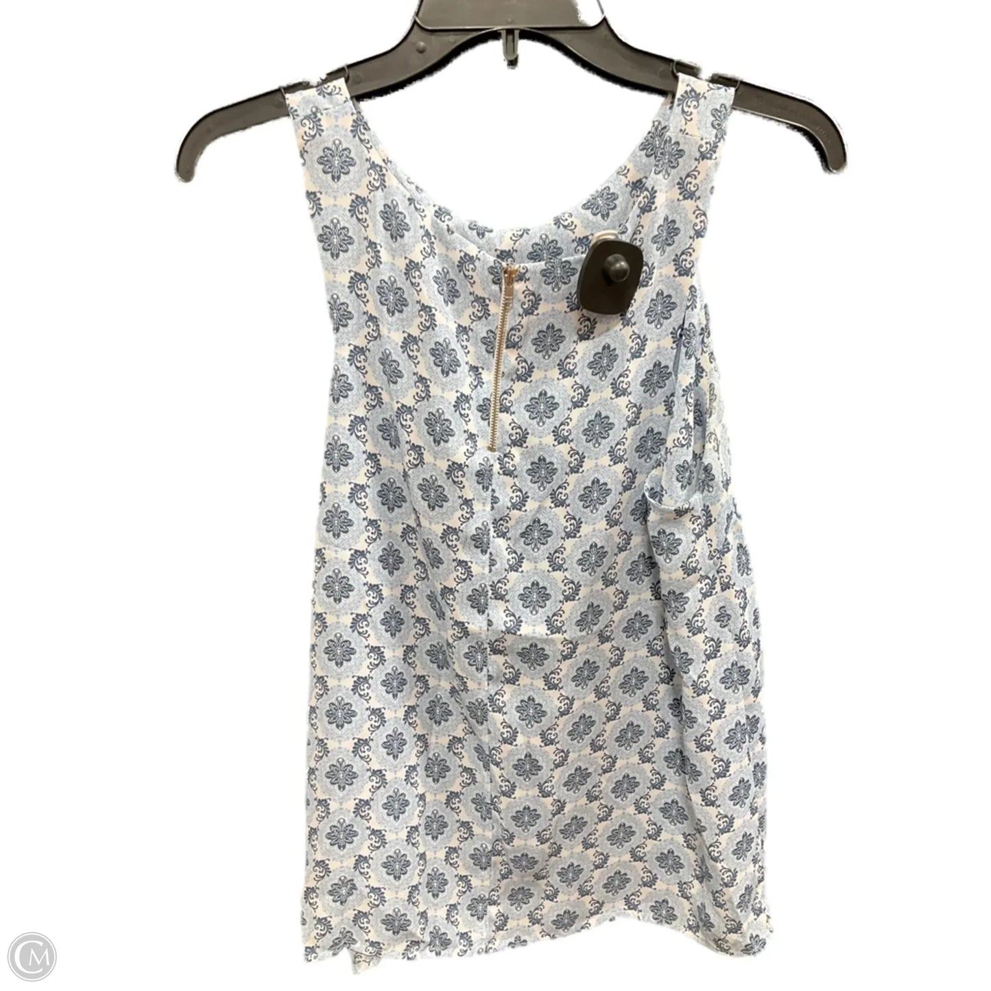 Top Sleeveless By Paper Crane In Blue, Size: M