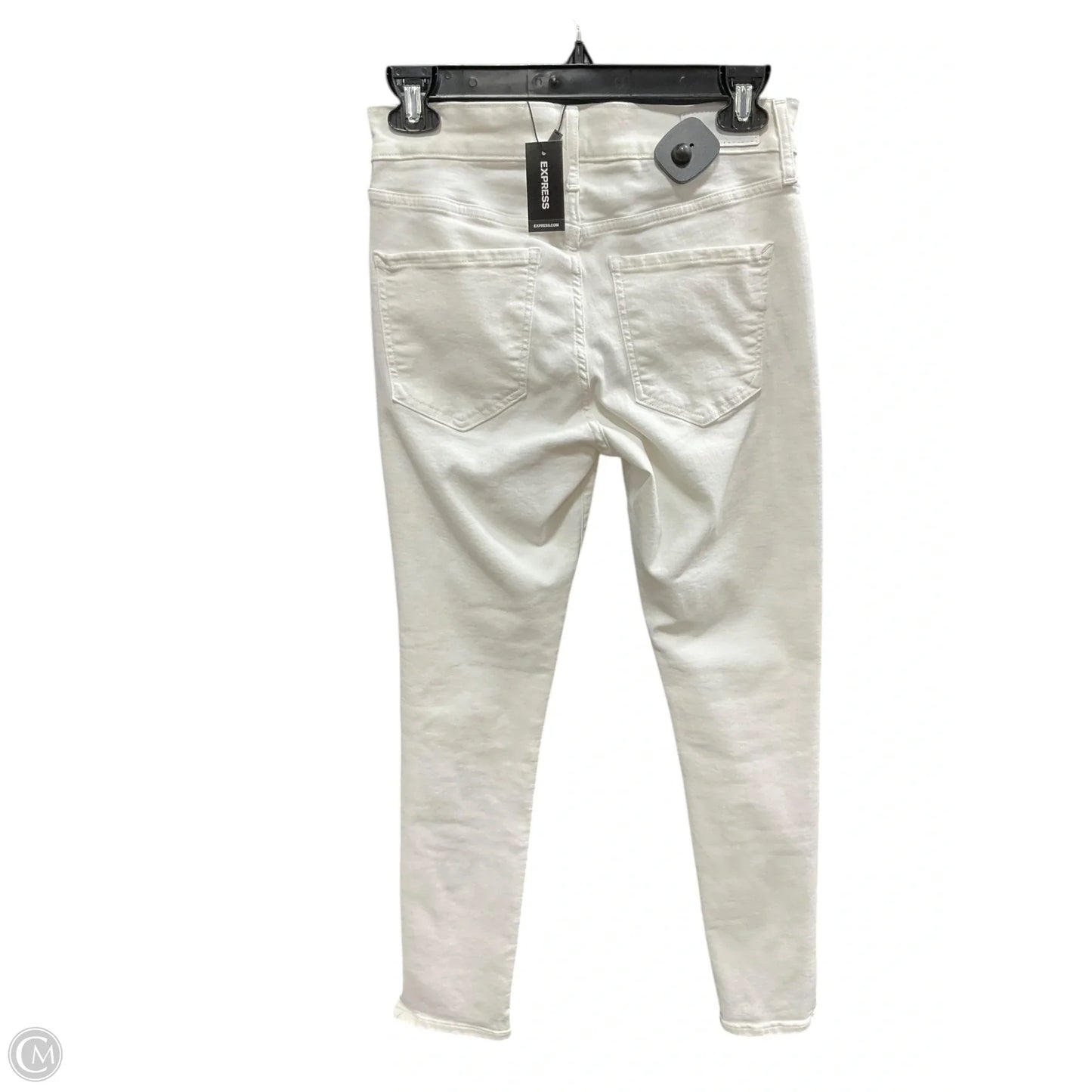 Jeans Skinny By Express In White Denim, Size: 2