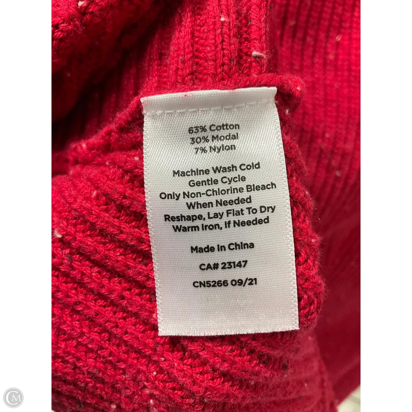 Sweater By Talbots In Red, Size: Lp