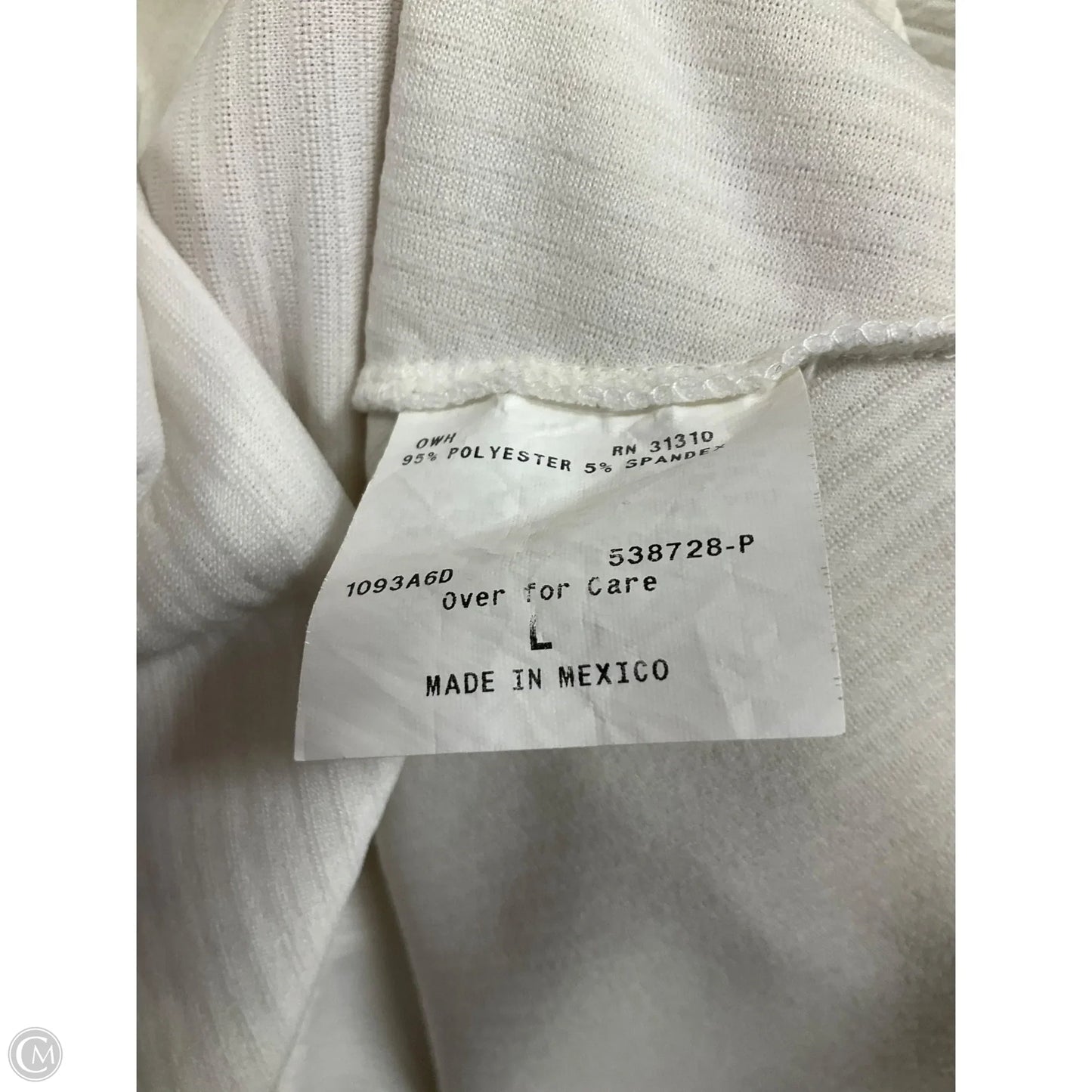 Top Short Sleeve By By & By In White, Size: L