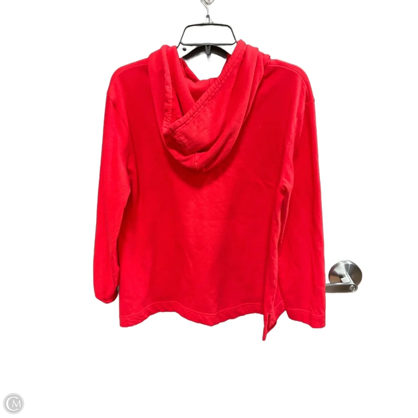 Sweatshirt Hoodie By Champion In Red, Size: L