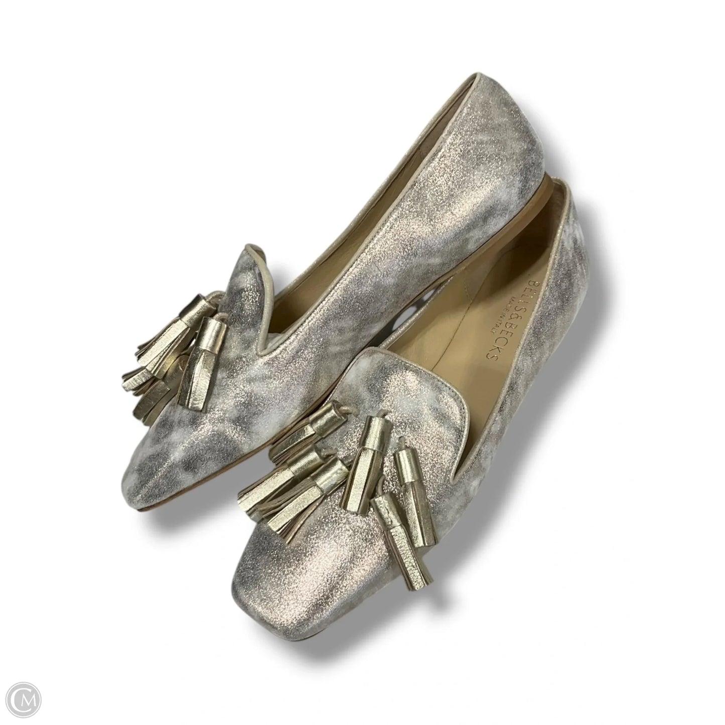 Shoes Flats By Cma In Gold, Size: 9