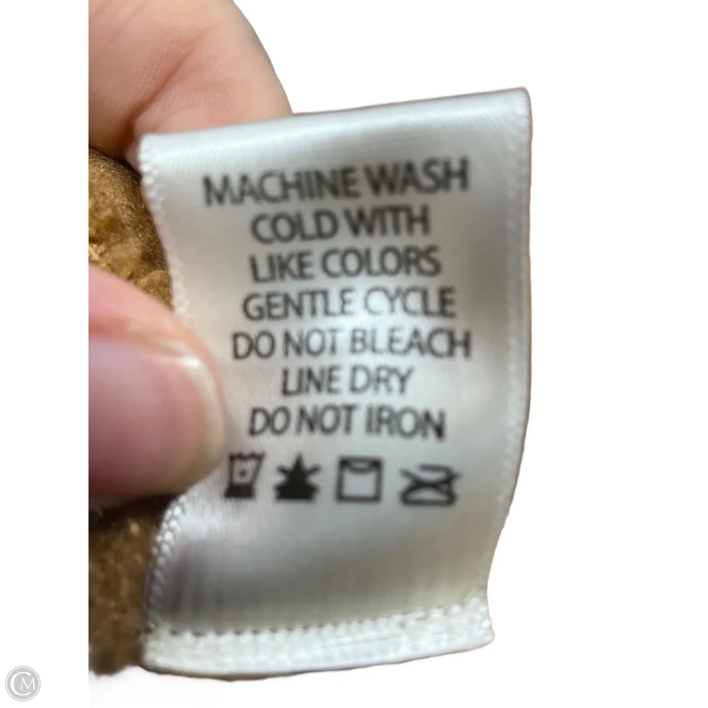 Vest Fleece By Max Studio In Tan, Size: L