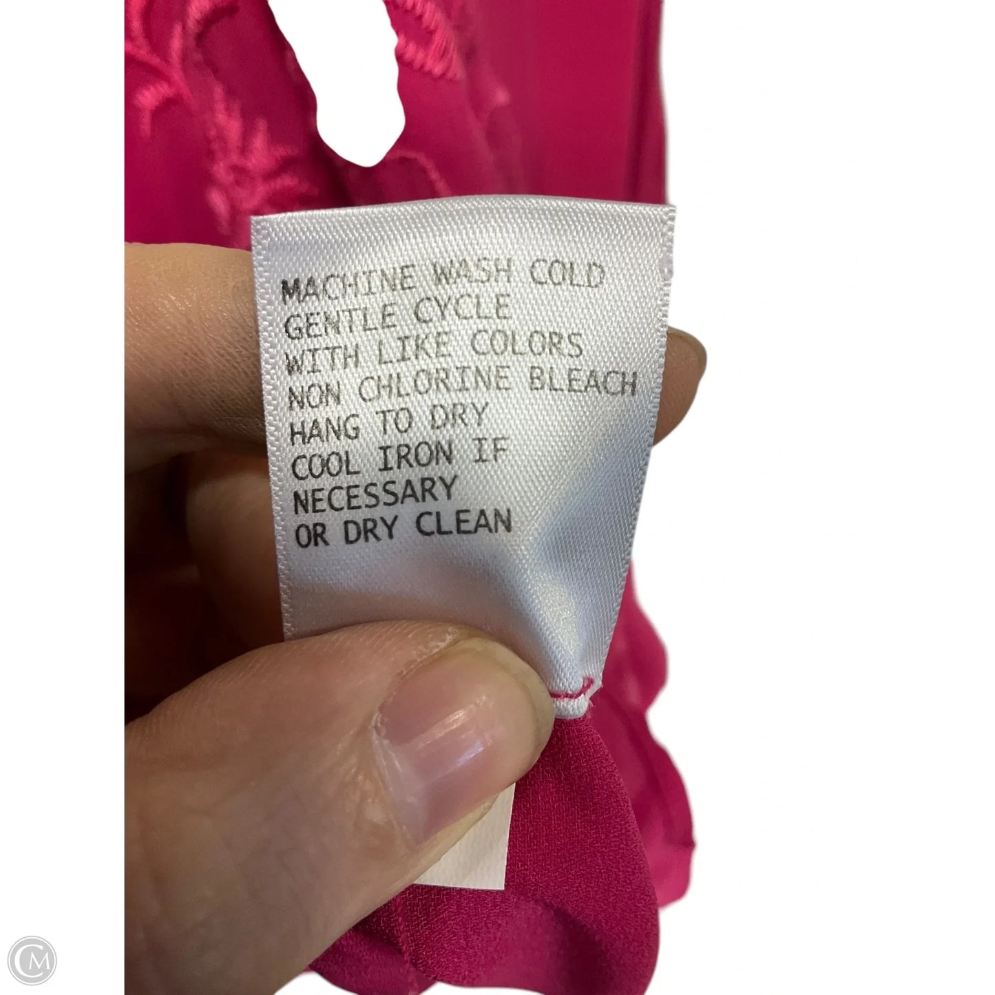 Top Long Sleeve By Cynthia Rowley In Pink, Size: 2x