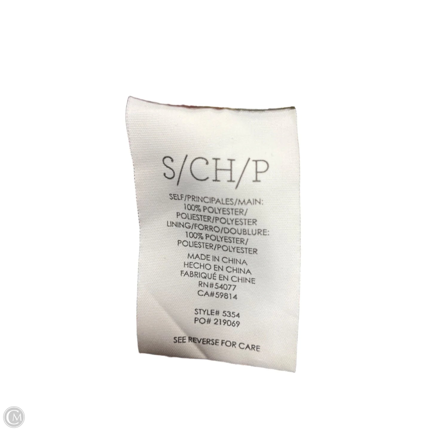 Top Sleeveless By Cabi In Blue & Yellow, Size: S