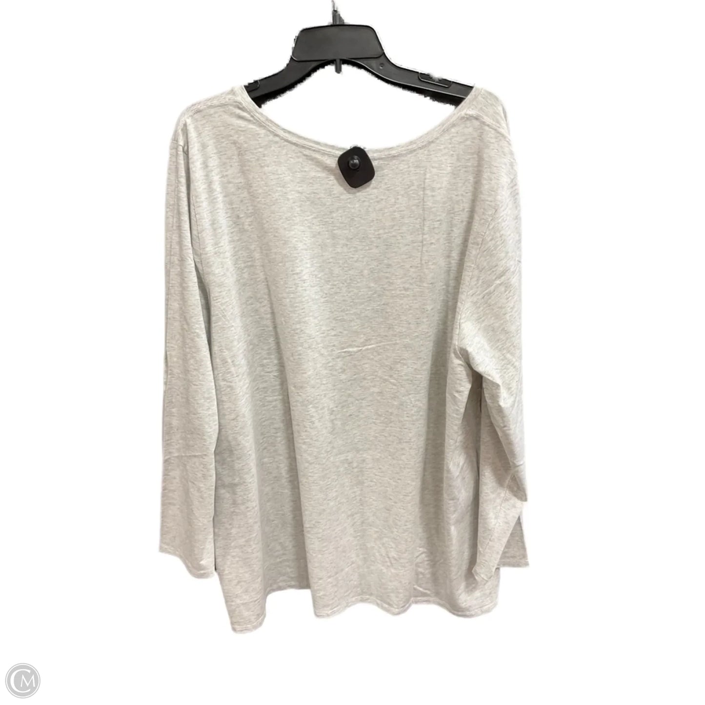 Top Long Sleeve By J. Jill In Grey, Size: 4x