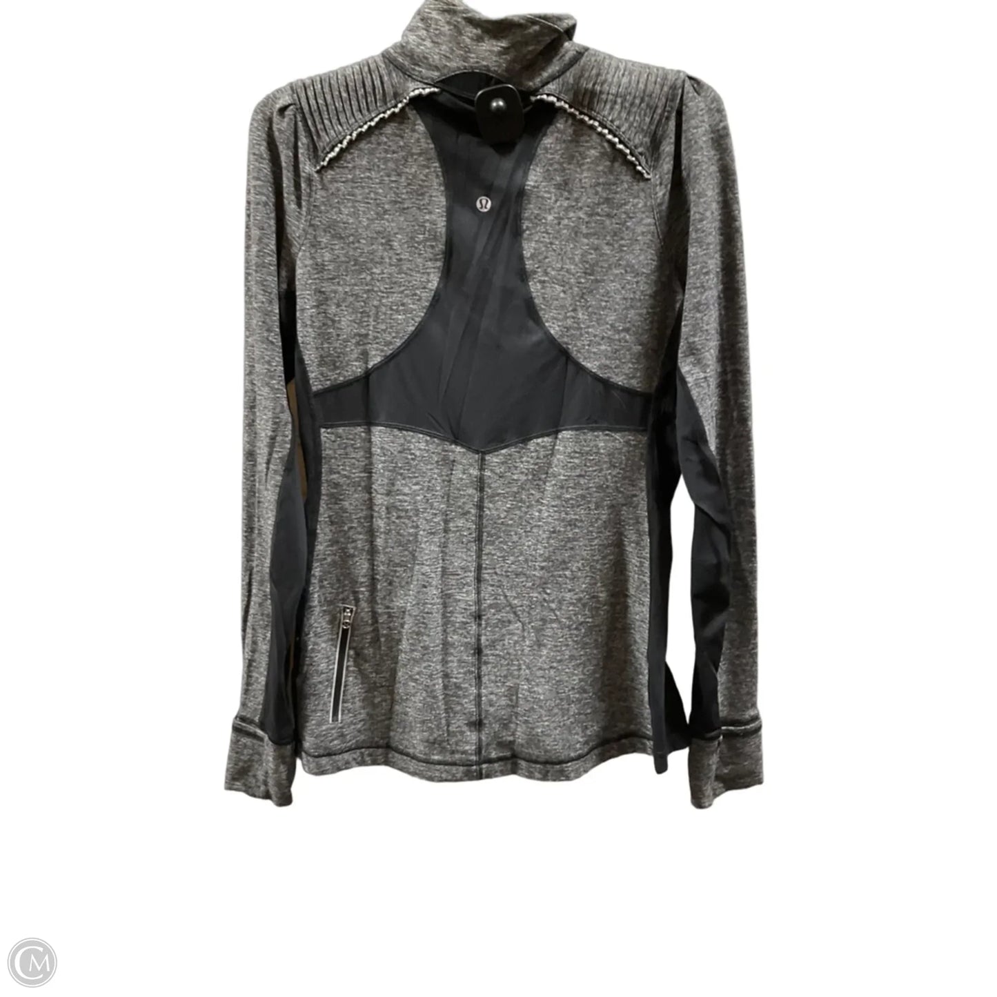 Athletic Jacket By Lululemon In Grey, Size: Xl