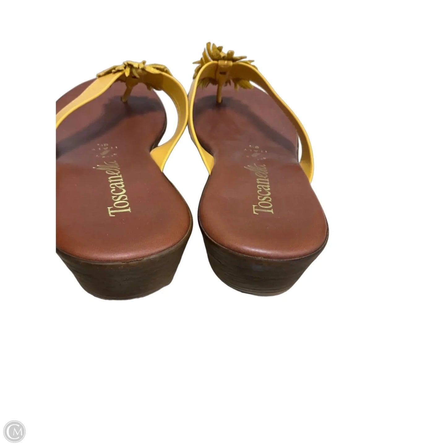 Sandals Flats By Toscanella In Yellow, Size: 8.5