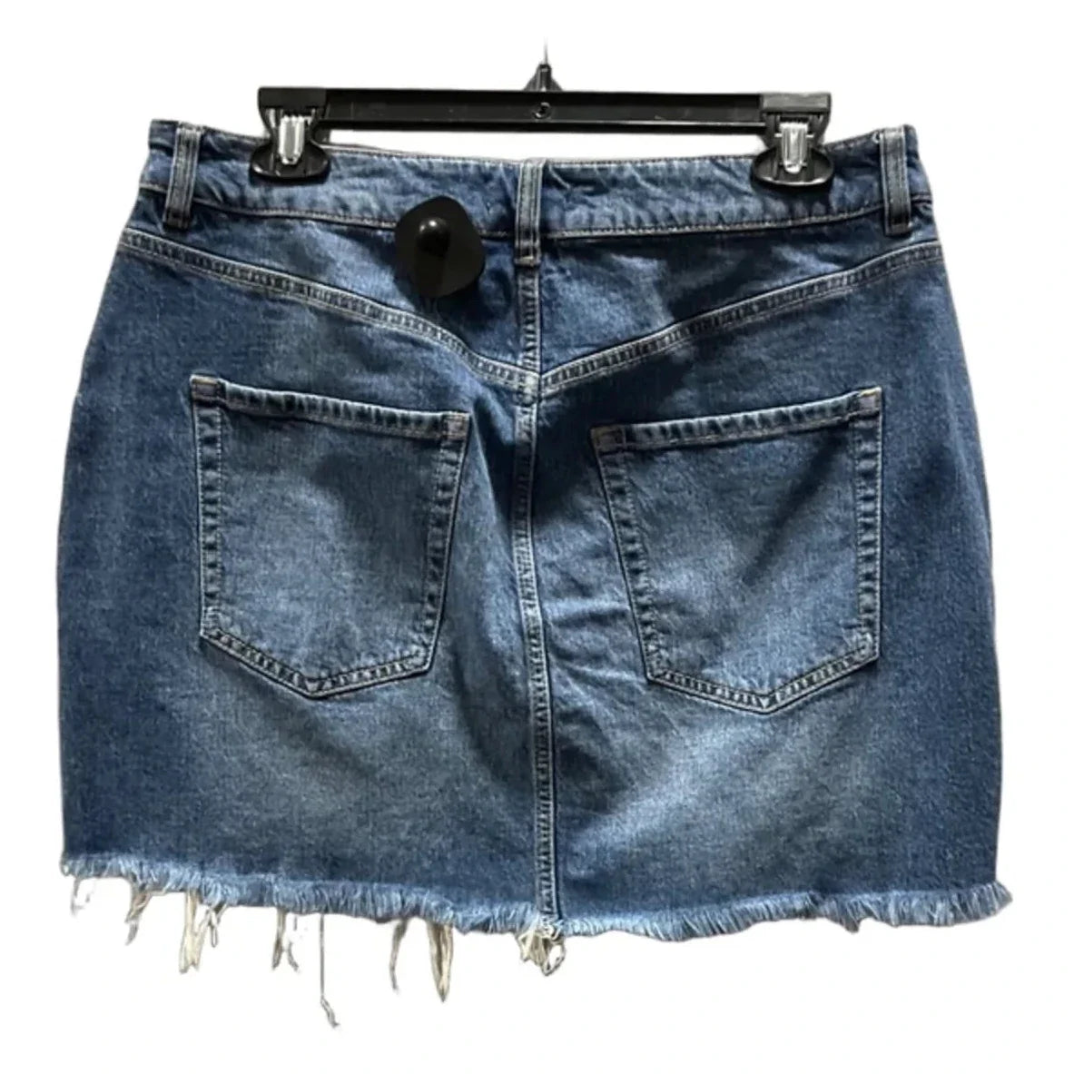 Skirt Mini & Short By Garage In Blue Denim, Size: 12