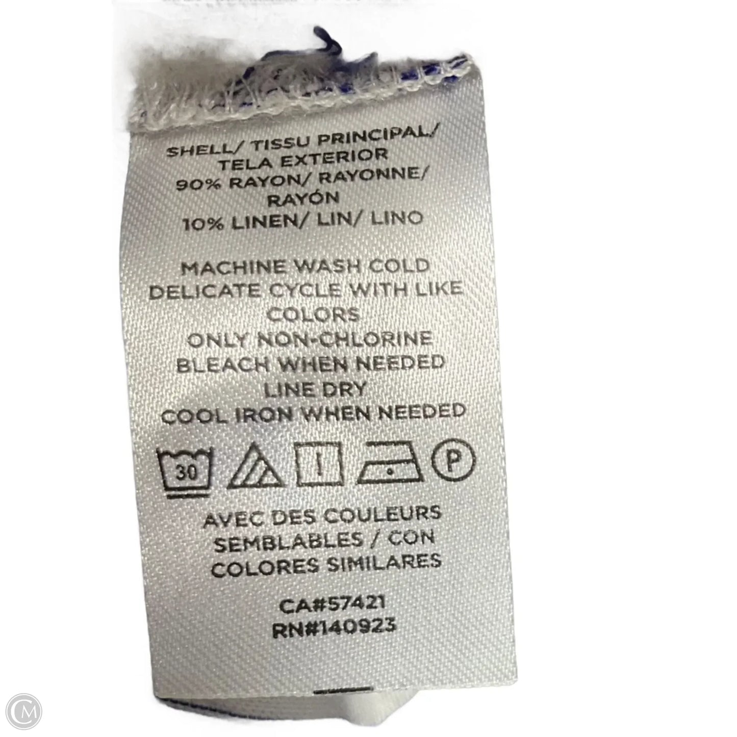 Top Long Sleeve By Loft In Striped Pattern, Size: M