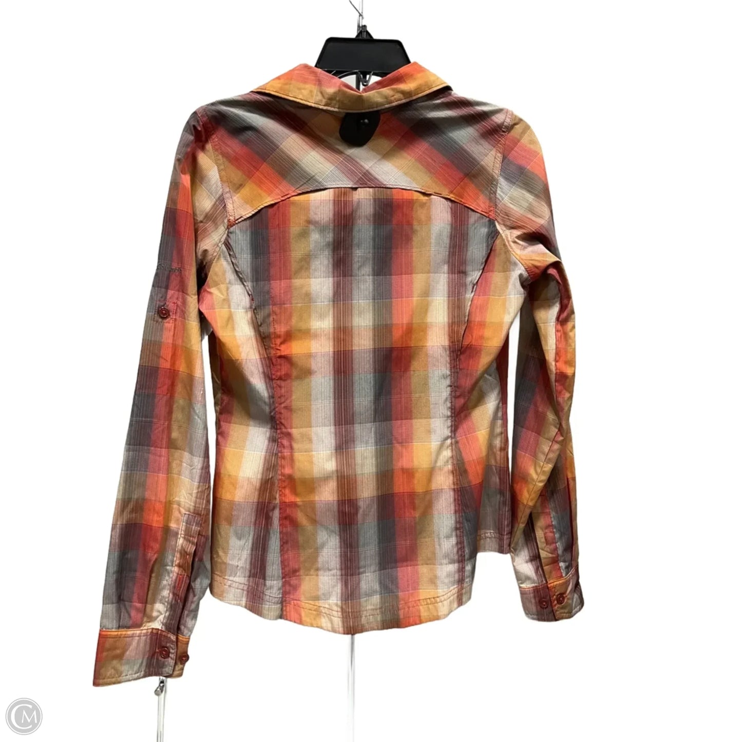 Blouse Long Sleeve By Columbia In Brown, Size: S