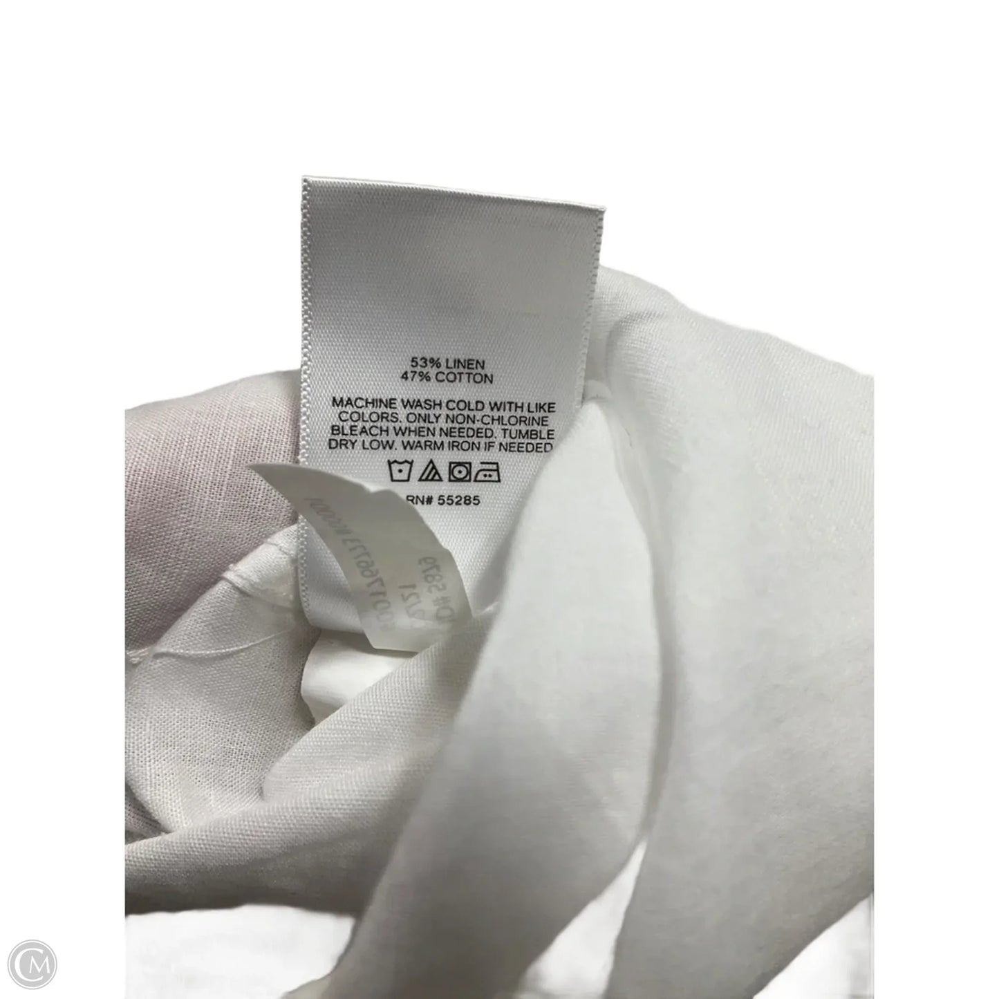 Top Long Sleeve By Express In White, Size: Xs