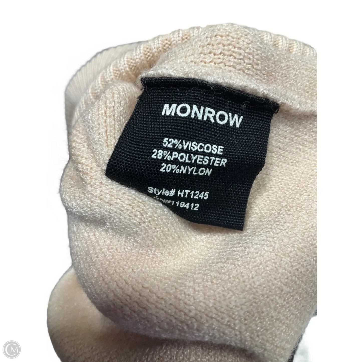 Top Long Sleeve By Monrow In Black, Size: S