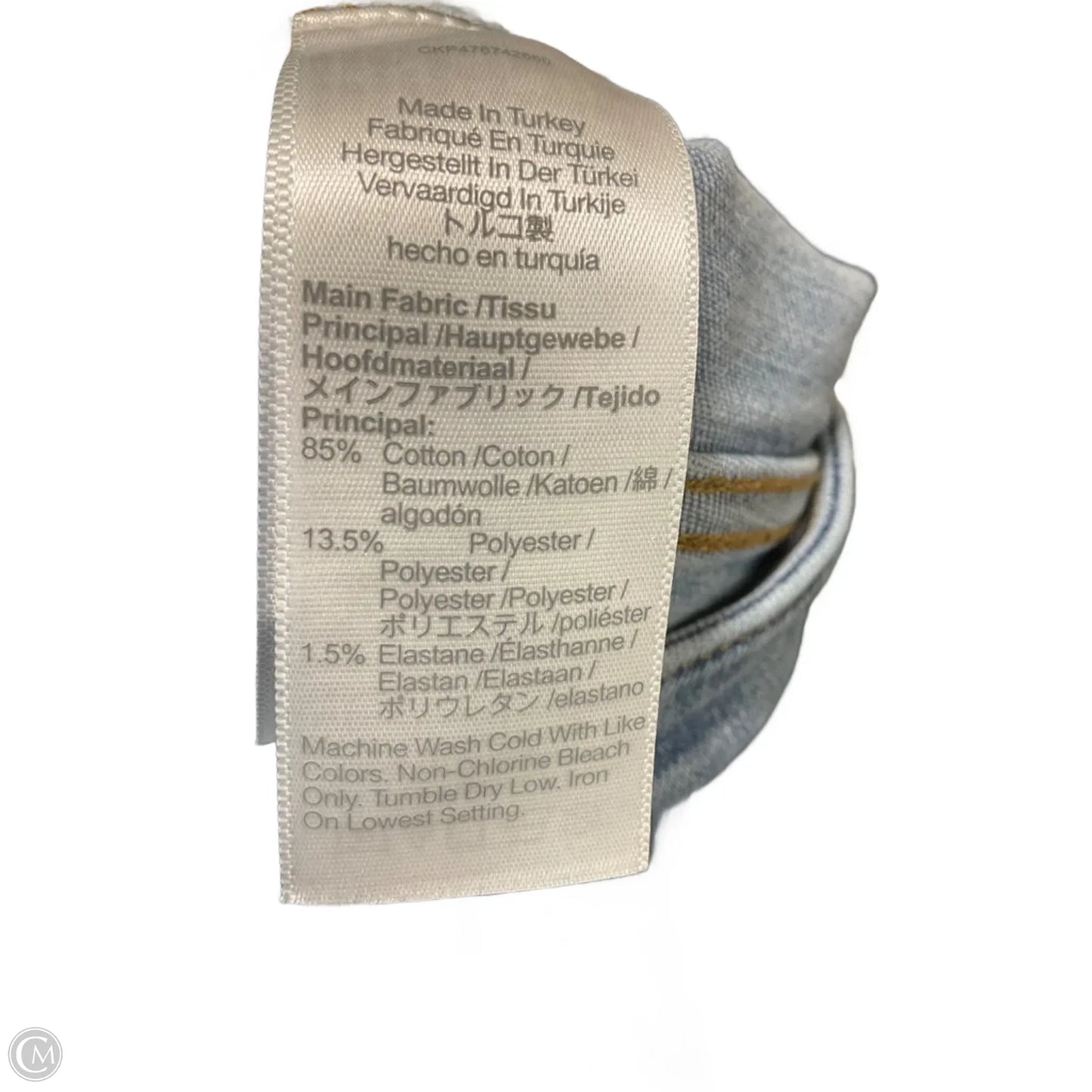 Jeans Straight By Madewell In Blue Denim, Size: 6