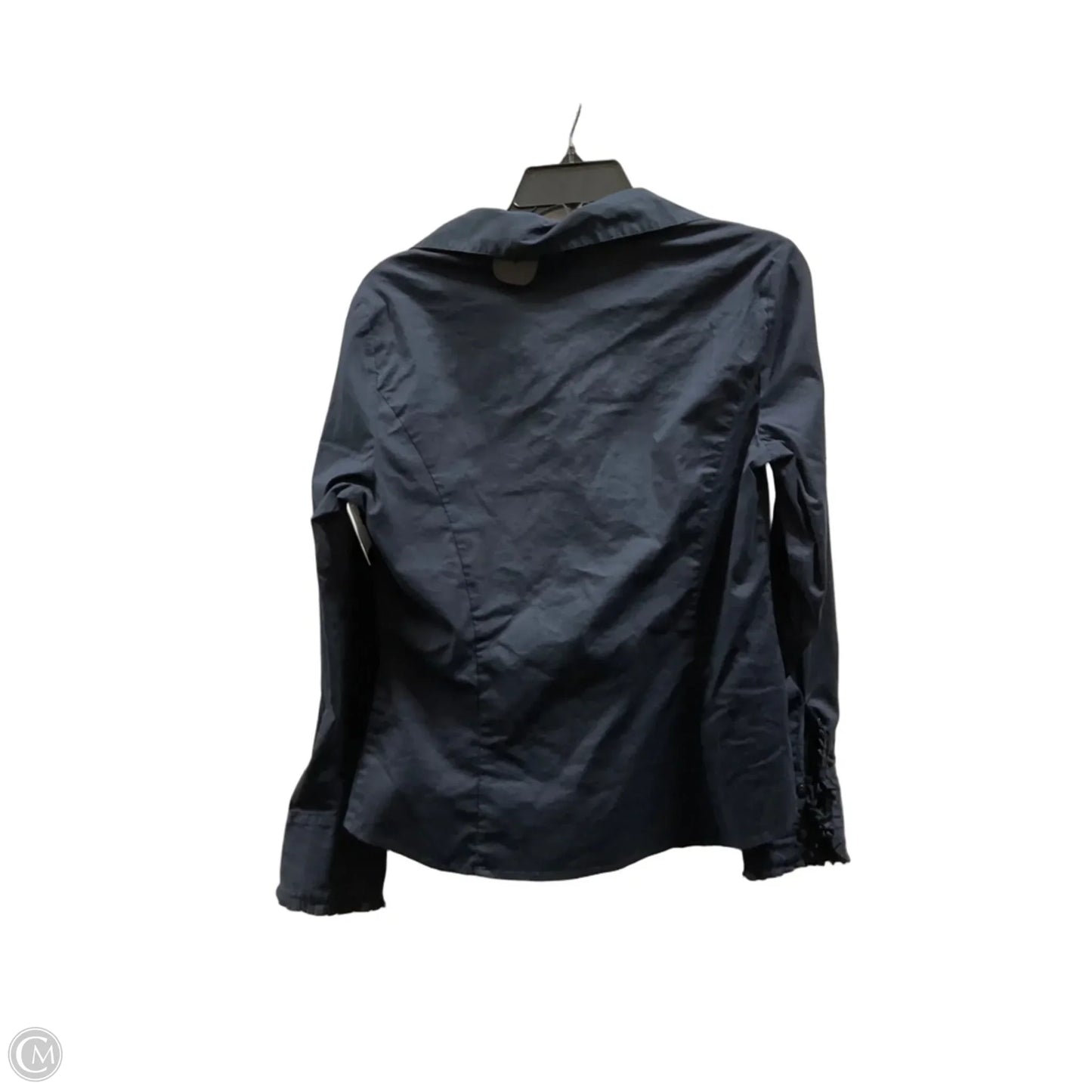 Blouse Long Sleeve By Loft In Blue, Size: 8