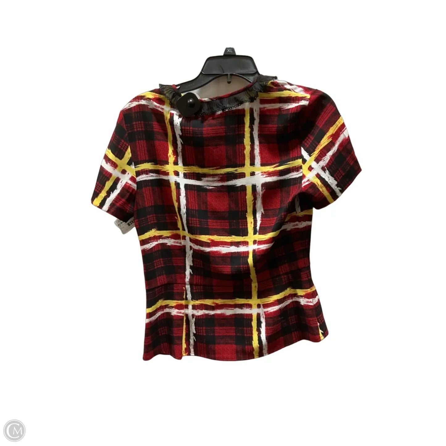 Top Short Sleeve By Marc By Marc Jacobs In Red & Yellow, Size: S