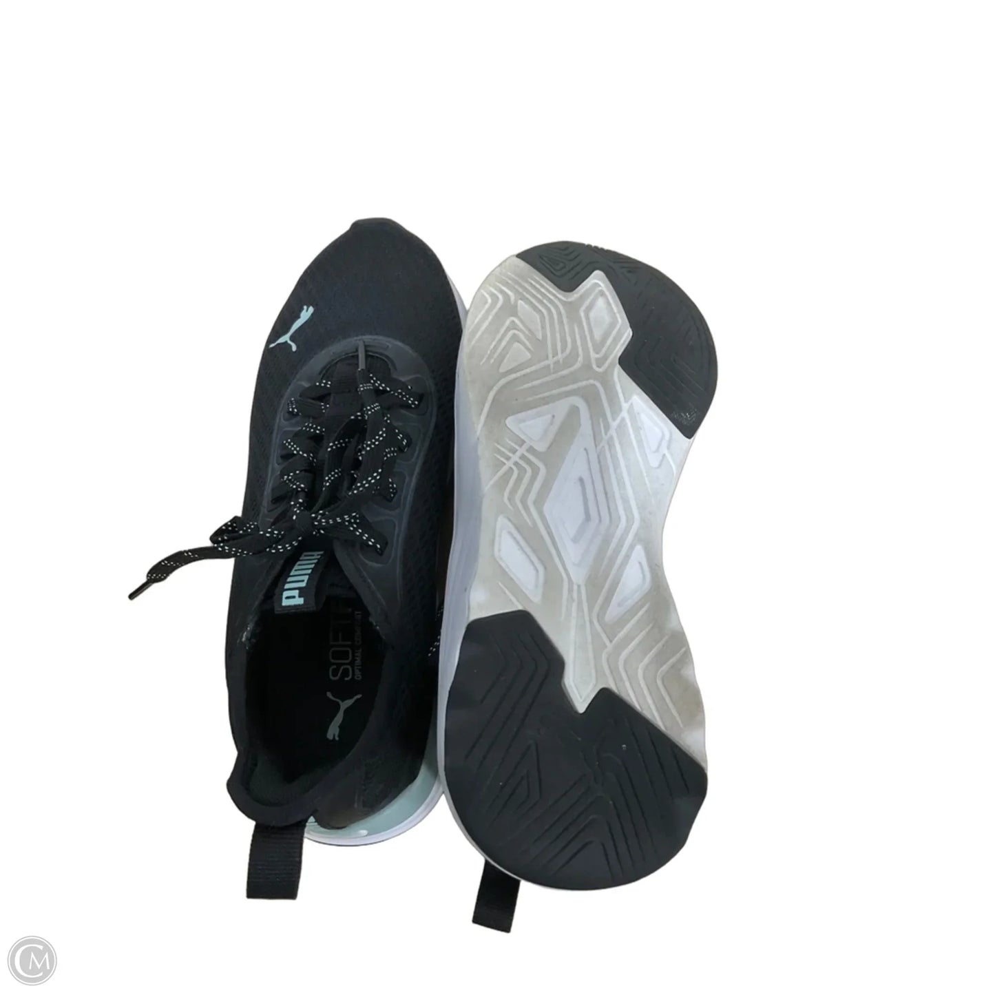 Shoes Athletic By Puma In Black & Green, Size: 8