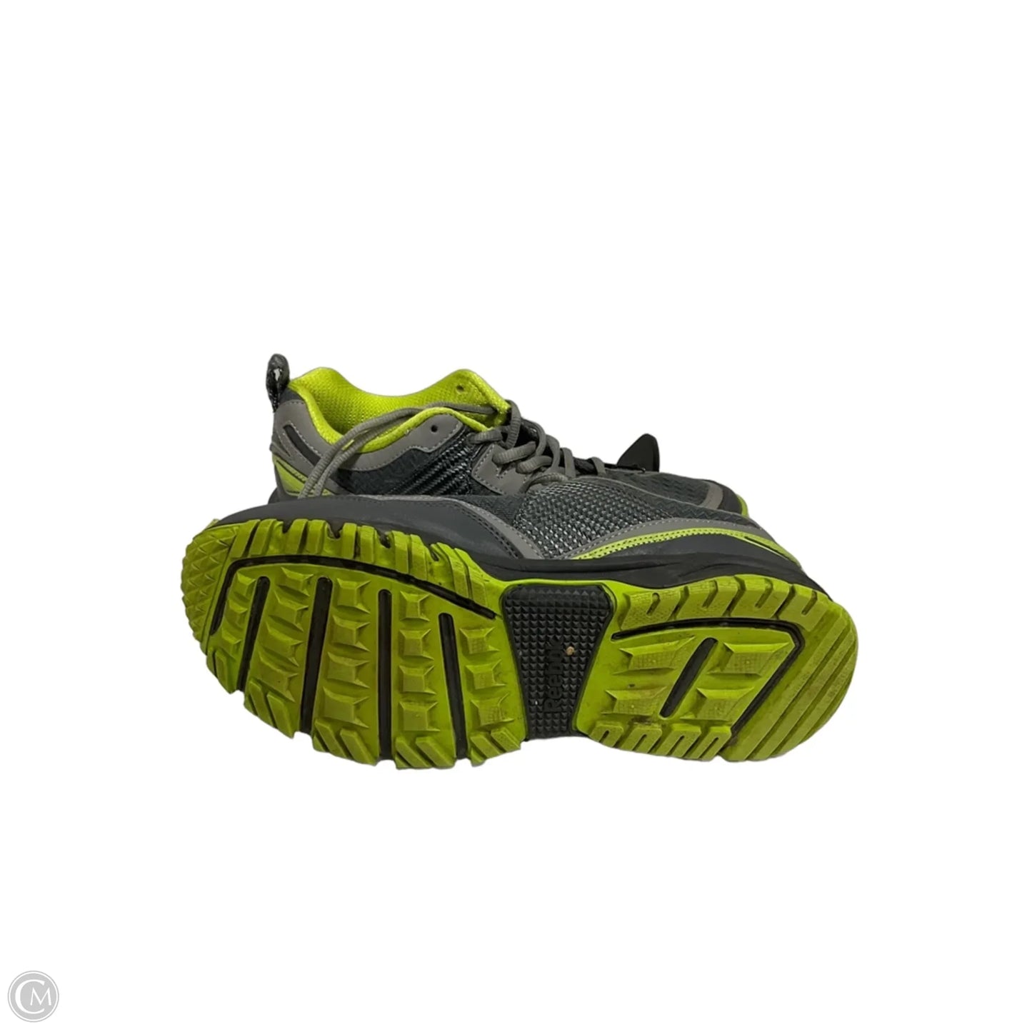 Shoes Athletic By Reebok In Green & Grey, Size: 9