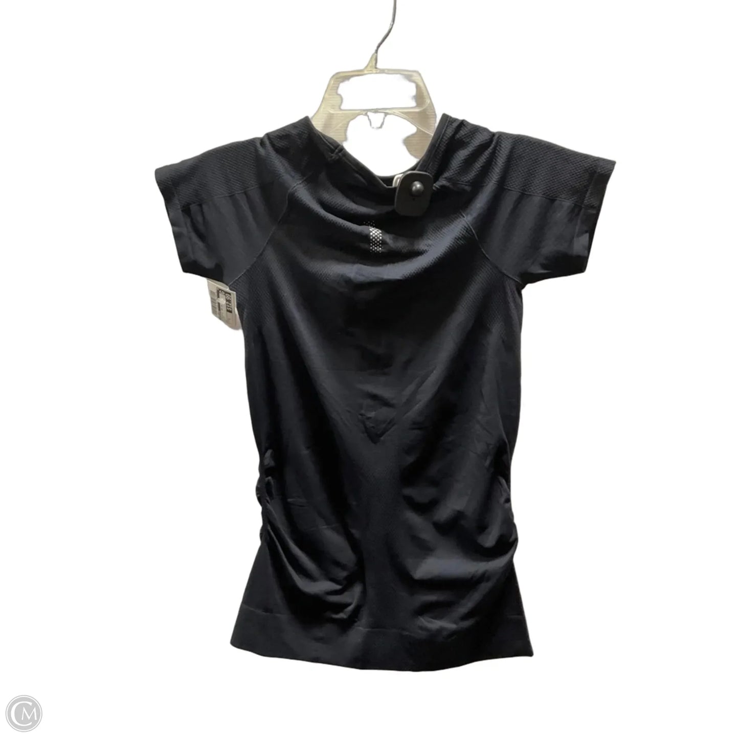 Athletic Top Short Sleeve By Athleta In Black, Size: S
