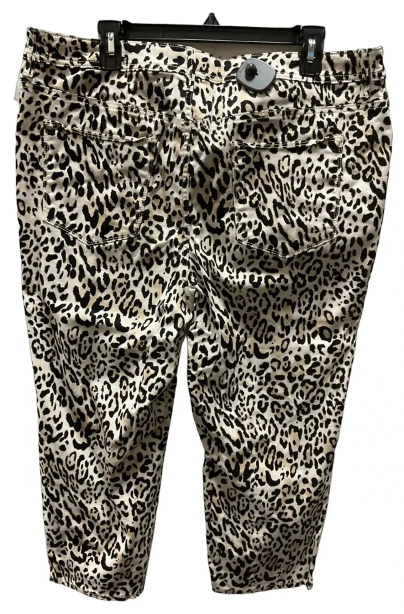 Pants Cropped By Chicos In Animal Print, Size: 16