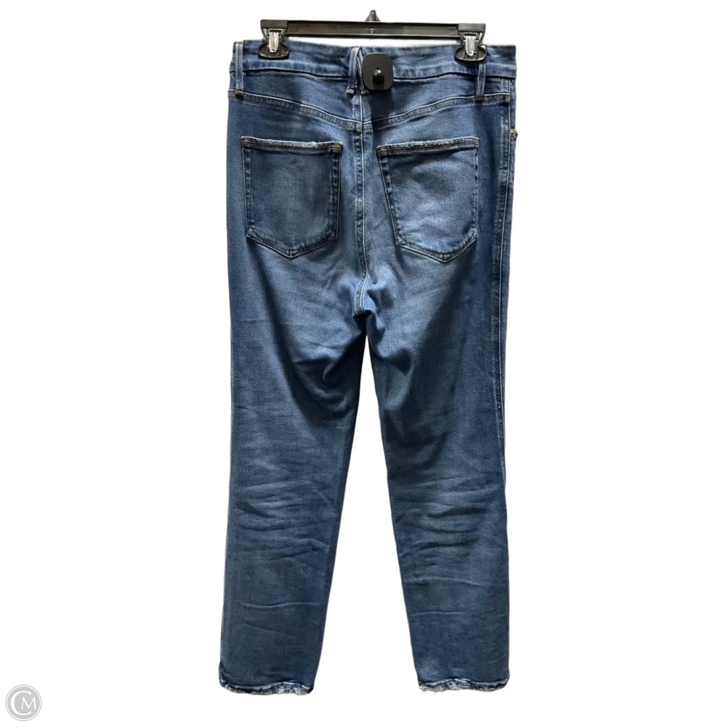 Jeans Straight By Good American In Blue, Size: 6