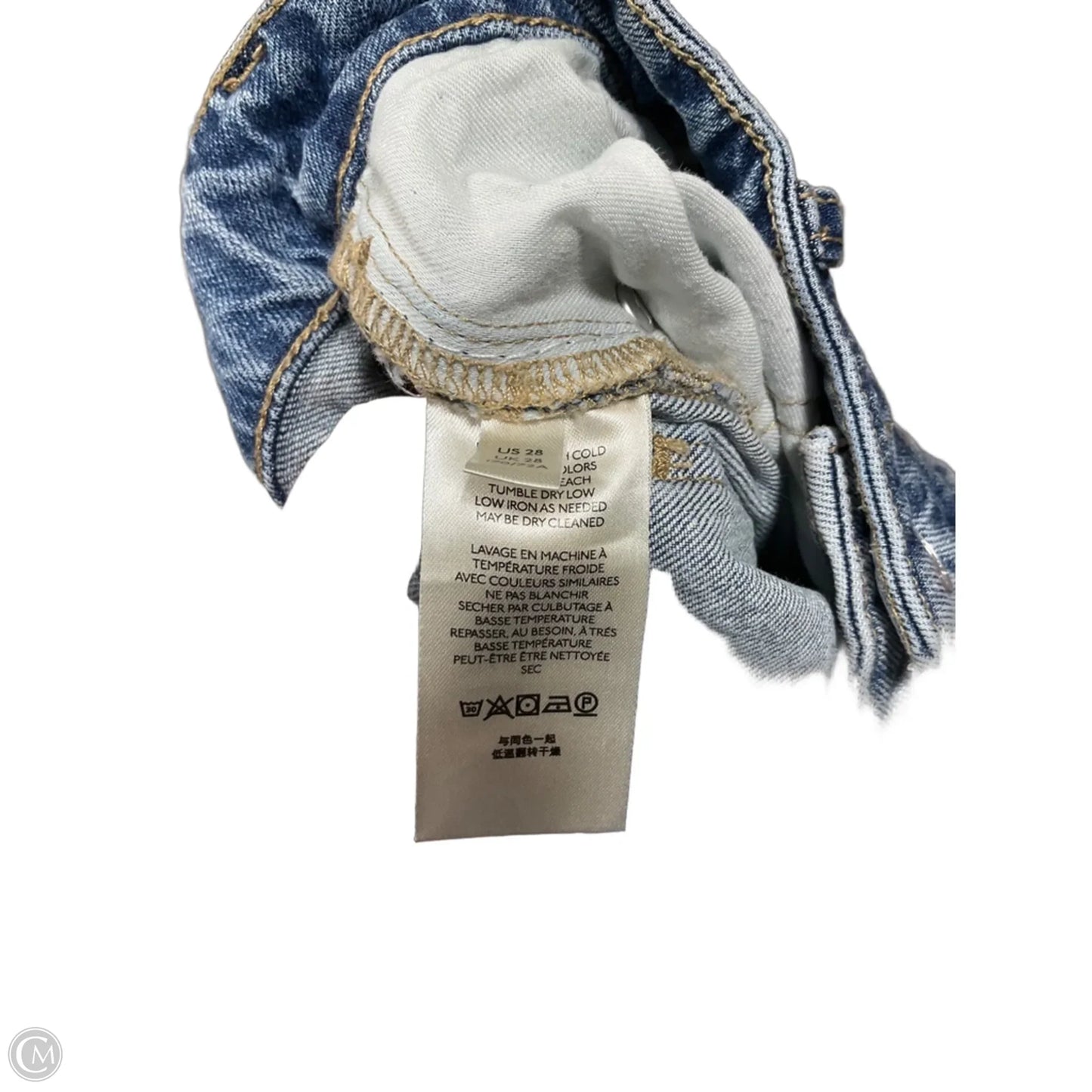 Jeans Straight By Mother In Blue, Size: 6
