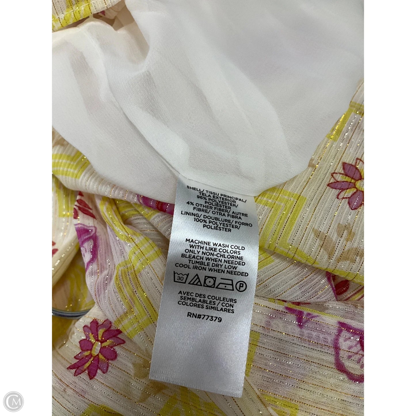 Blouse Sleeveless By Ann Taylor In Floral Print, Size: Petite M