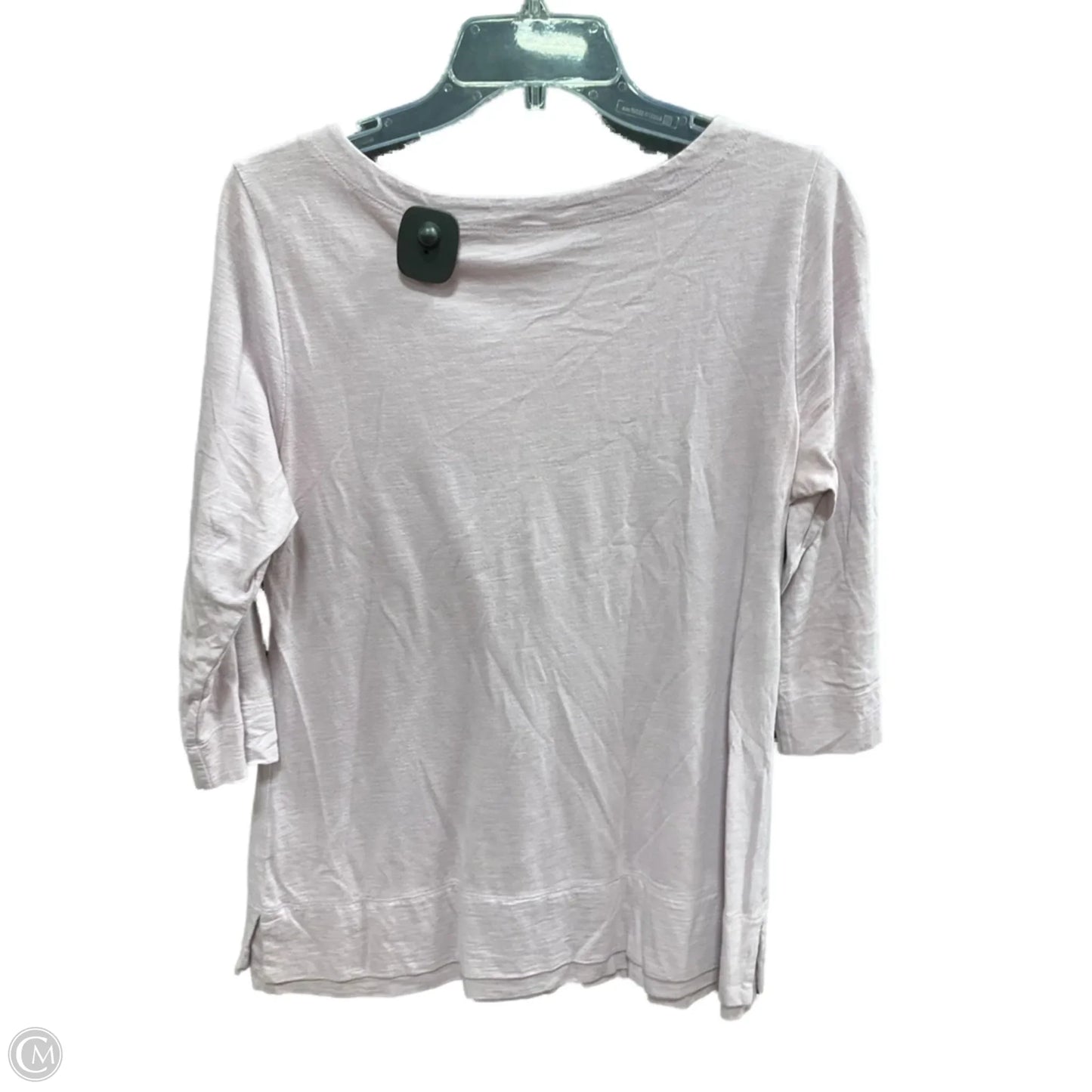 Top 3/4 Sleeve Basic By Christopher And Banks In Purple, Size: S