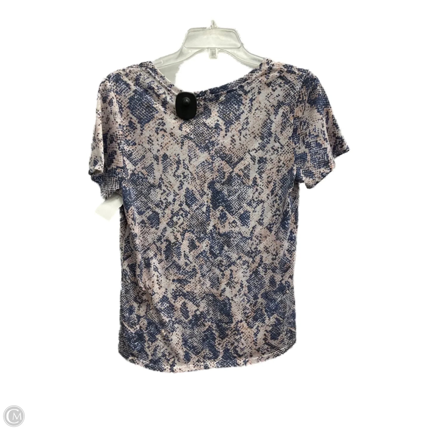 Top Short Sleeve By Socialite In Snakeskin Print, Size: S