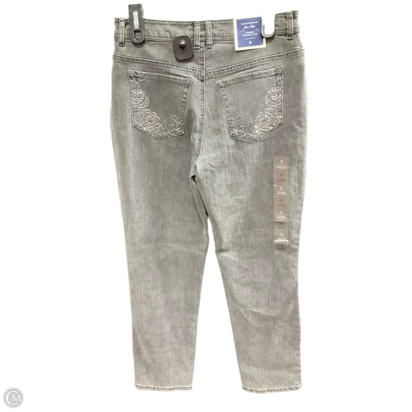 Jeans Straight By Charter Club In Grey, Size: 8