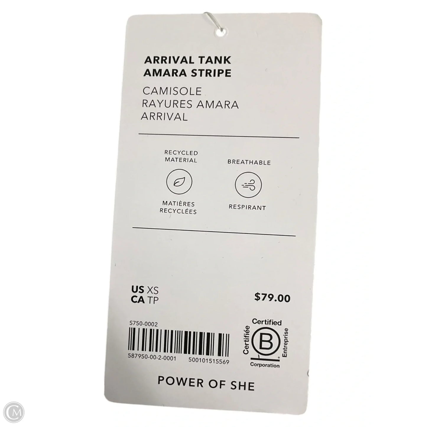 Athletic Tank Top By Athleta In Striped Pattern, Size: Xs