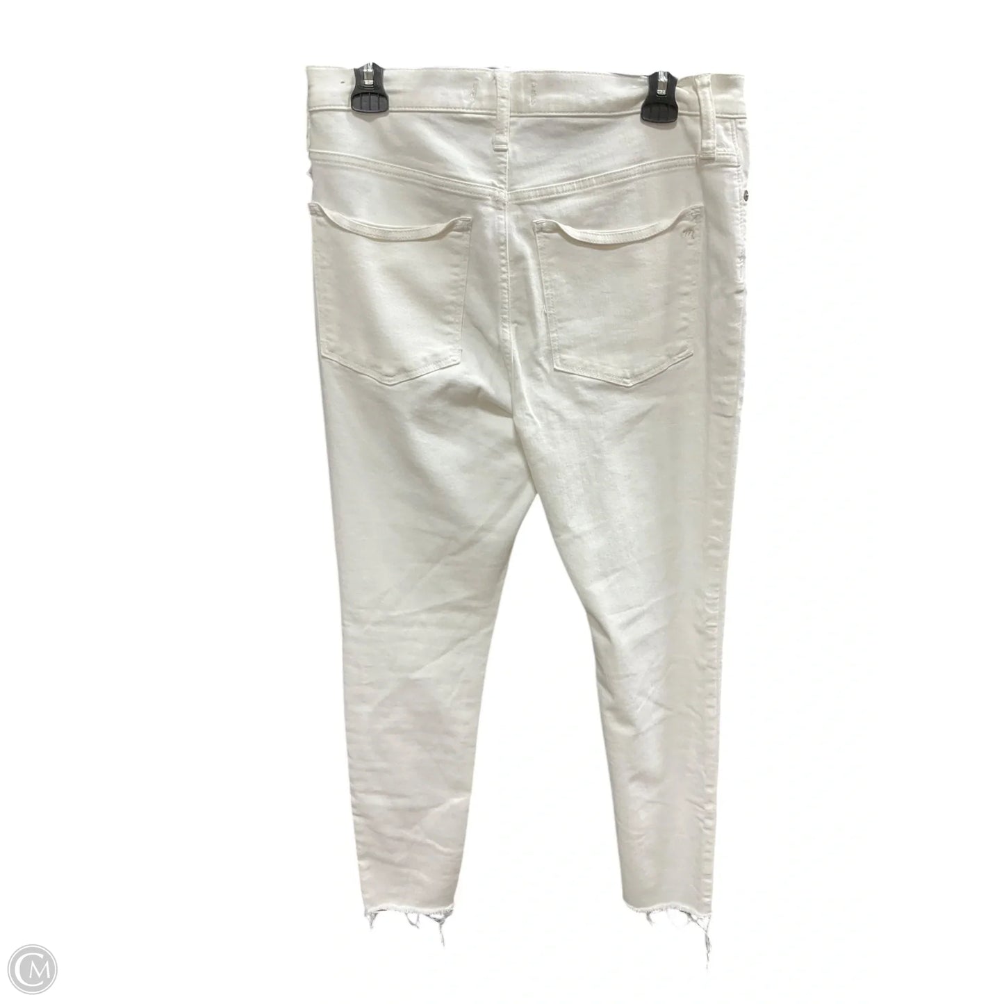 Jeans Skinny By Madewell In White, Size: 12