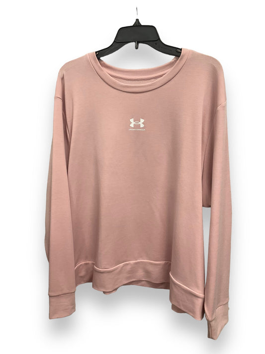 Athletic Top Long Sleeve Collar By Under Armour  Size: 2x