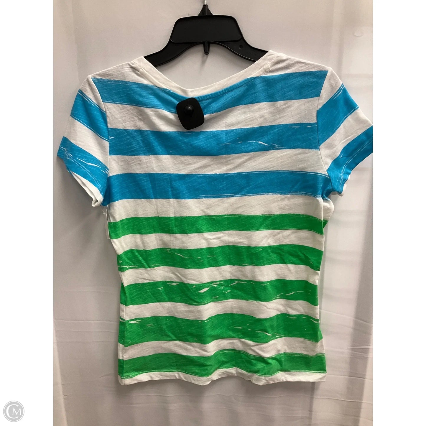 Top Short Sleeve Basic By Tommy Hilfiger In Striped Pattern, Size: S
