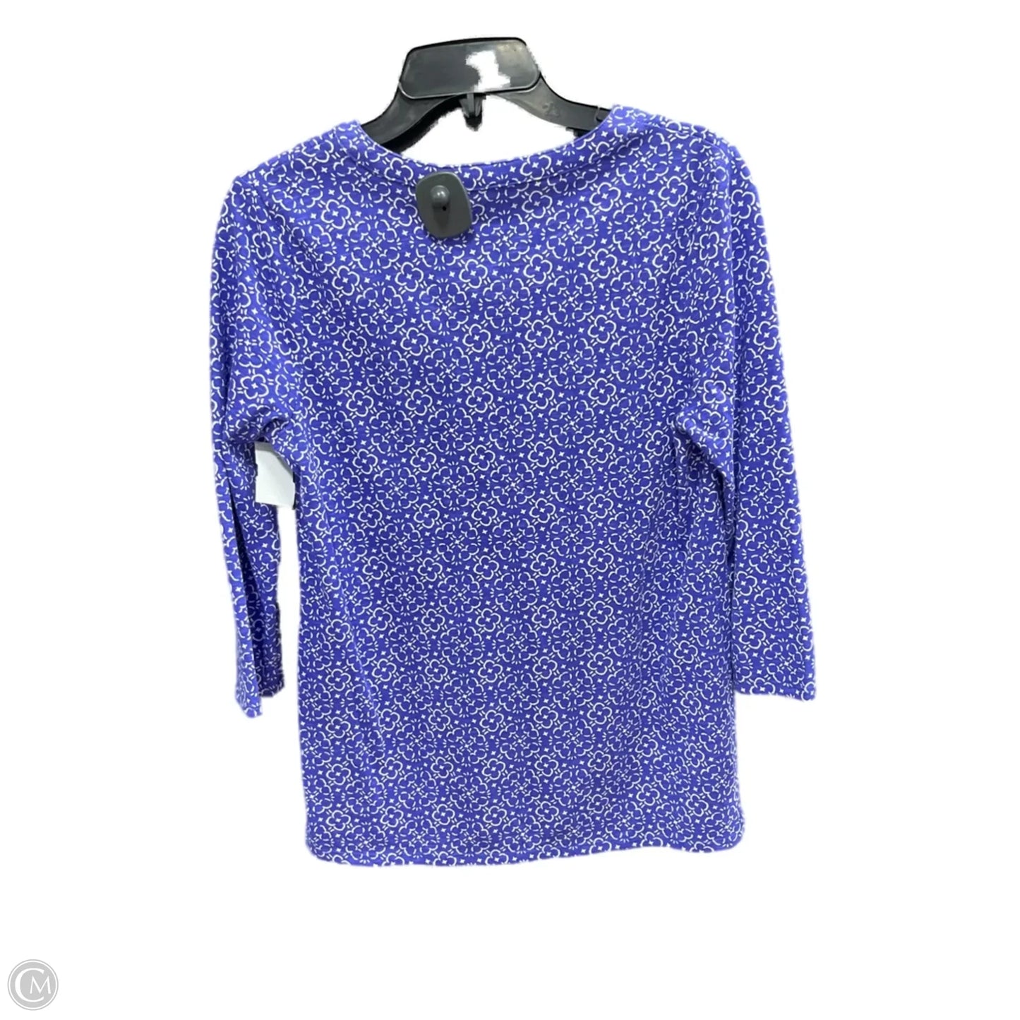 Top 3/4 Sleeve By Croft And Barrow In Purple, Size: S