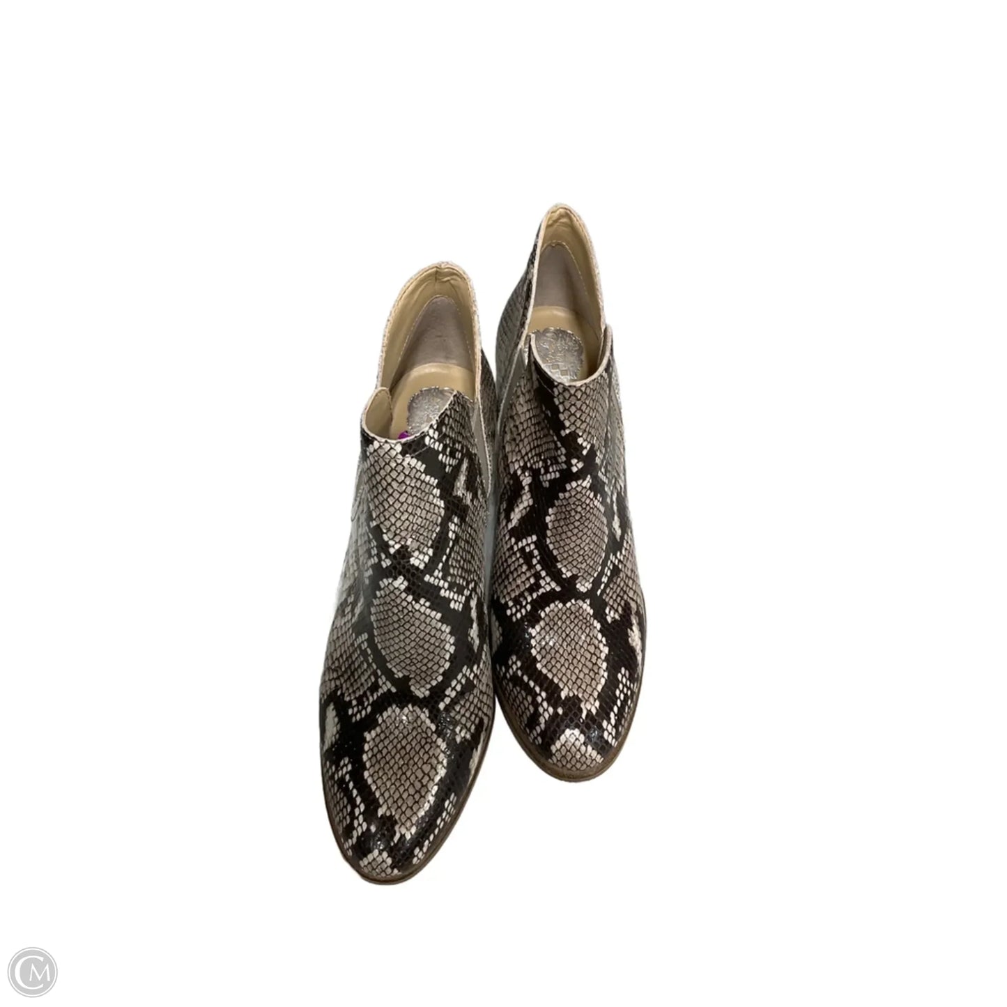 Boots Ankle Heels By Vince Camuto In Snakeskin Print, Size: 8.5