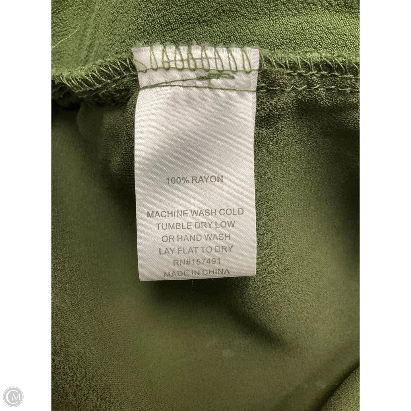 Top Short Sleeve By Clothes Mentor In Green, Size: M