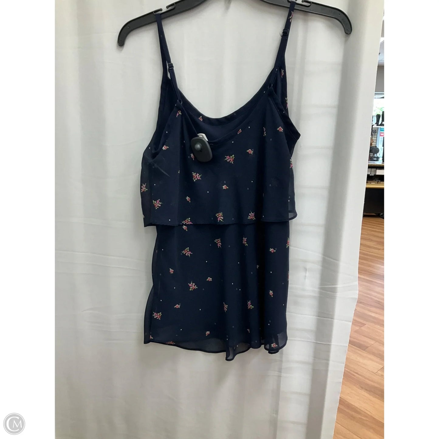 Top Sleeveless By Cabi In Floral Print, Size: Xs