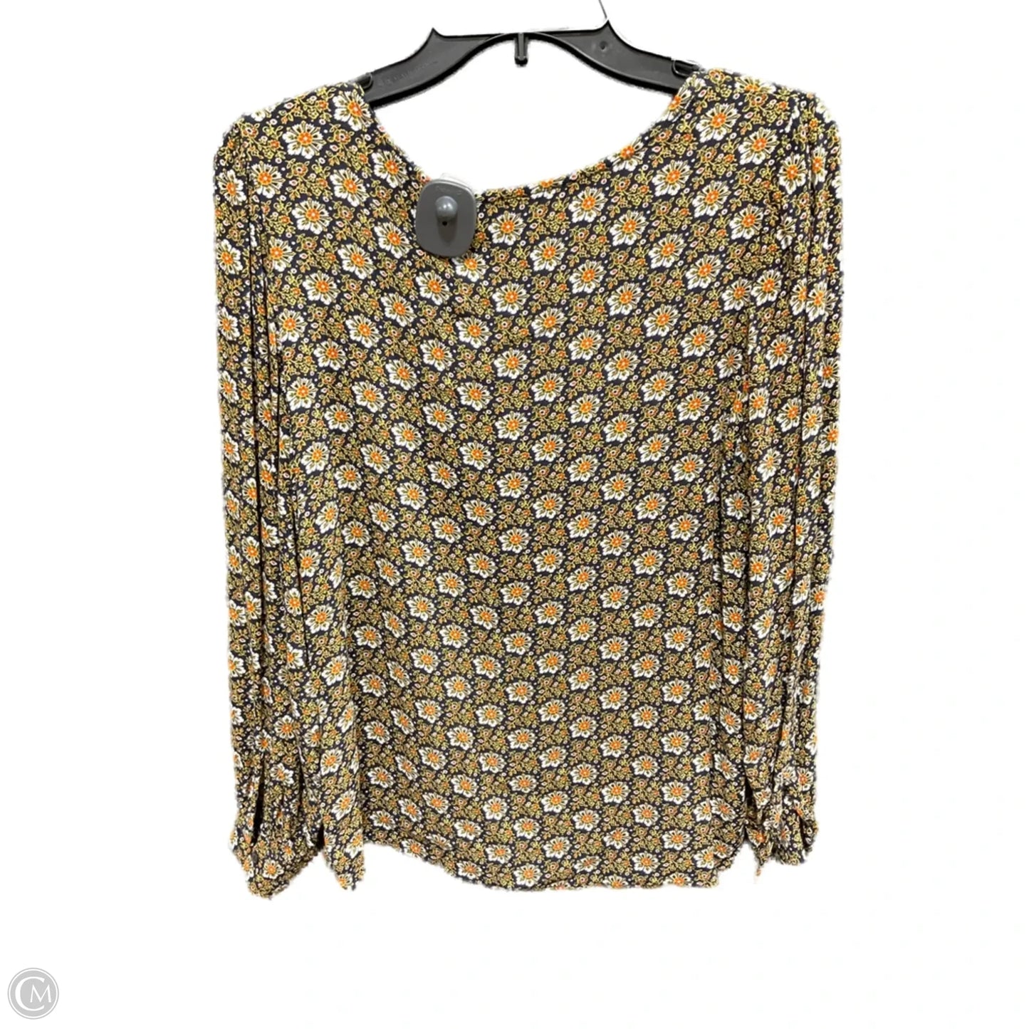 Top Long Sleeve By Loft In Floral Print, Size: M