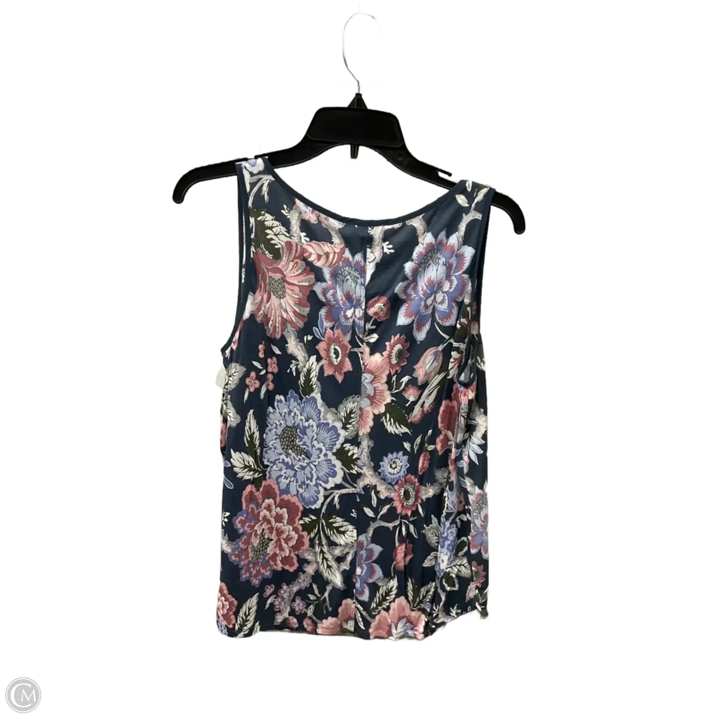 Top Sleeveless By Loft In Floral Print, Size: M