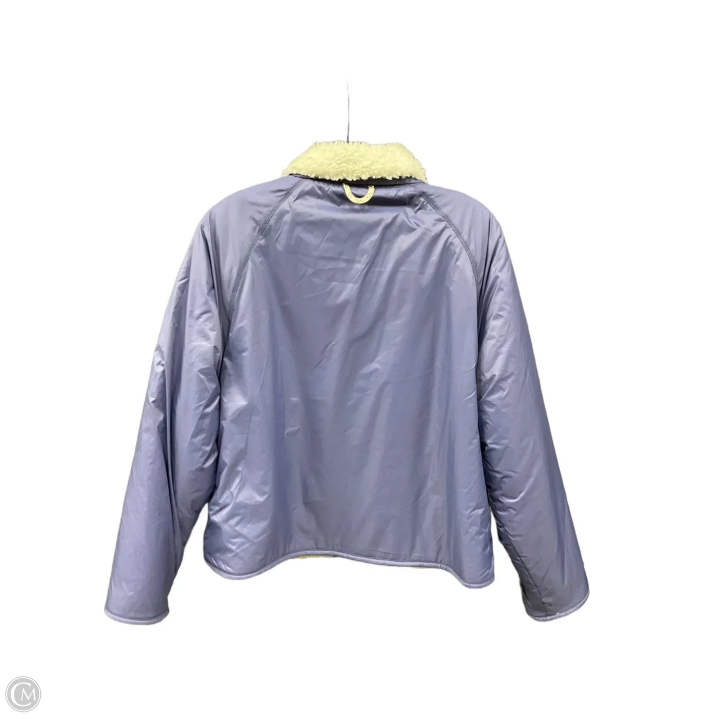 Coat Faux Fur & Sherpa By Bass In Purple, Size: M