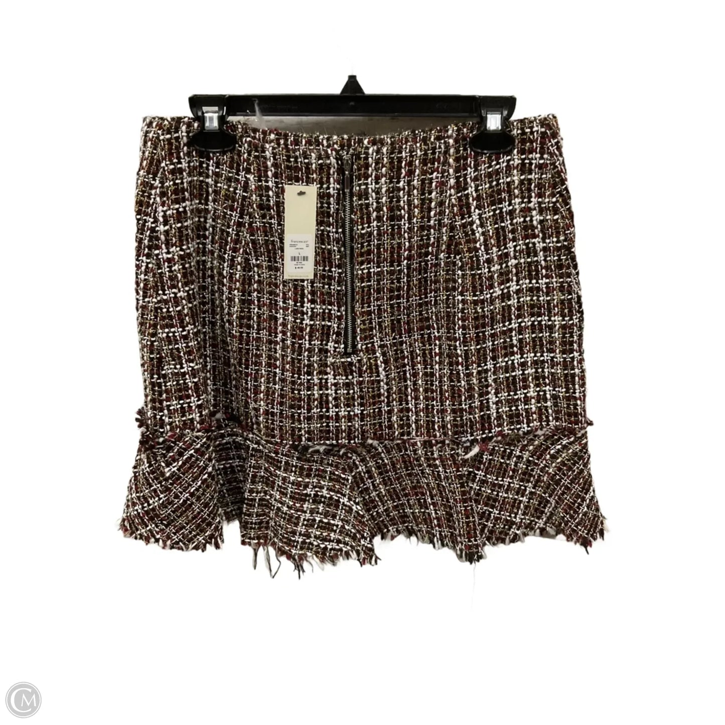 Skirt Midi By Francesca's In Black & Red, Size: L